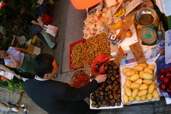 Mercado de alimentos frescos — Fotografia de Stock