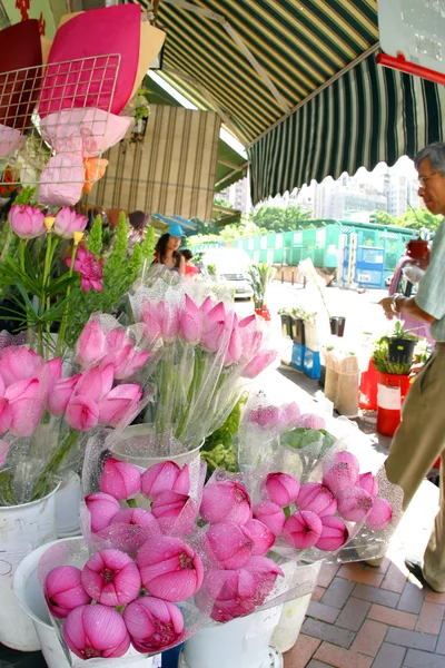 Fleurs dans le marché — Photo