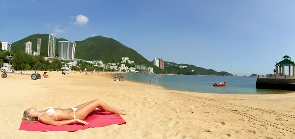 Mujer en Repulse Bay, Hong Kong — Foto de Stock