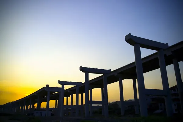 Otoyol inşaatı. — Stok fotoğraf