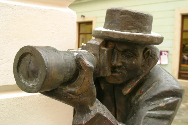 Estátua do fotógrafo — Fotografia de Stock