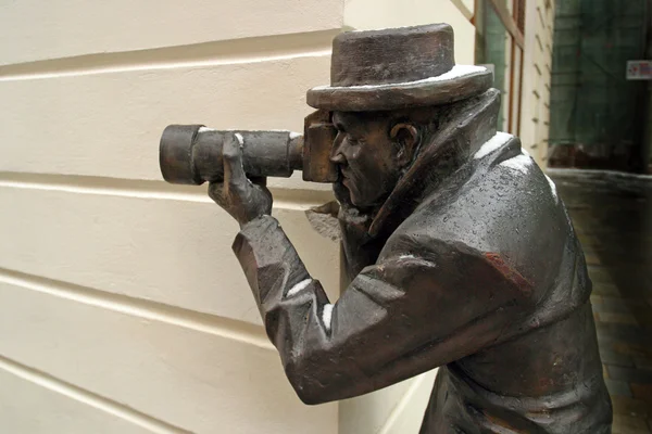 Fotograaf standbeeld — Stockfoto