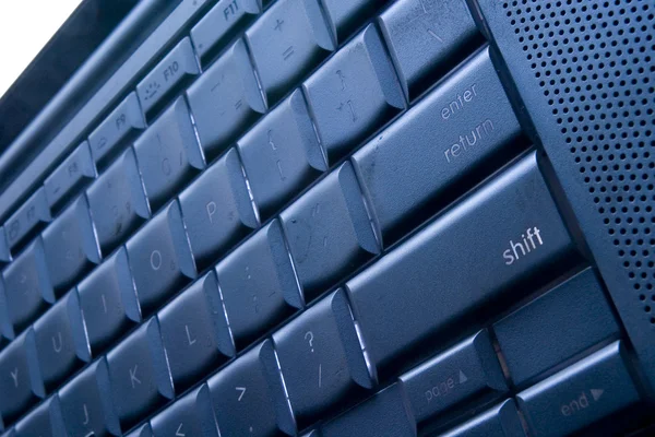 Teclado de computador preto — Fotografia de Stock