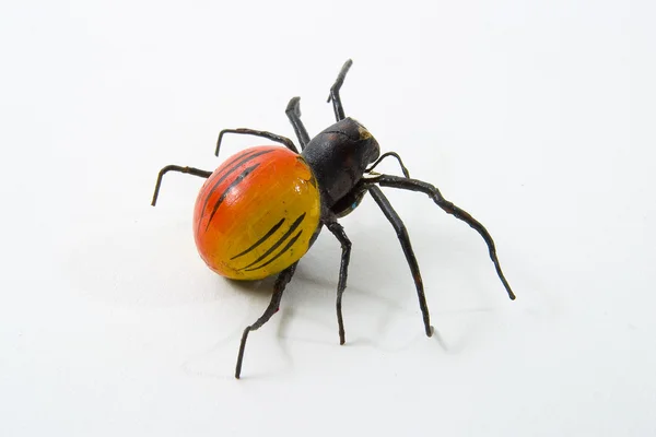 Пауки и жуки — стоковое фото