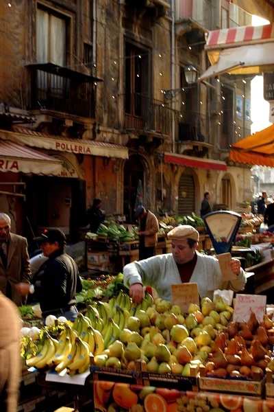 Sicilya'da market — Stok fotoğraf