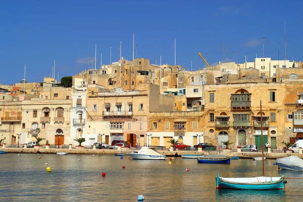 Vápenec dům na Maltě. — Stock fotografie