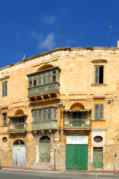 Дом в известняке на Мальте . — стоковое фото
