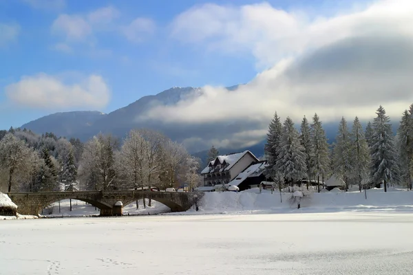 Sjön bled — Stockfoto