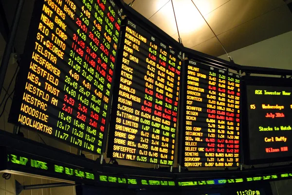Stock Market board — Stock Photo, Image