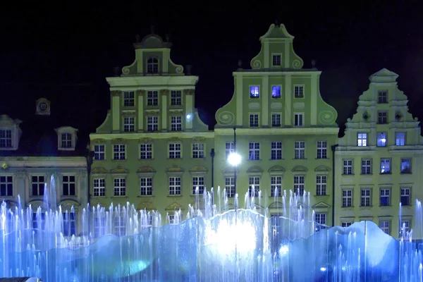 Plaza del Mercado Antiguo y Ayuntamiento de Wroclaw — Foto de Stock