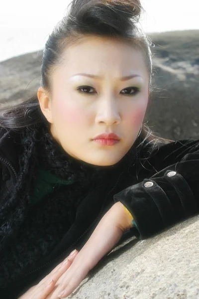 Retrato de mujer asiática — Foto de Stock