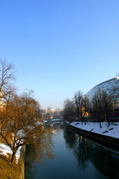 Floden Ljubljanica — Stockfoto