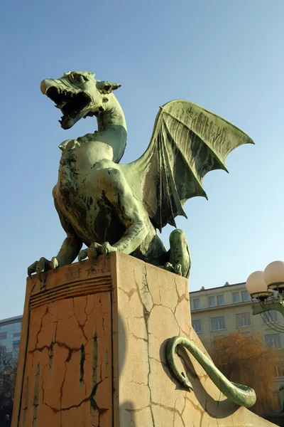Pont du Dragon à Ljubljana — Photo