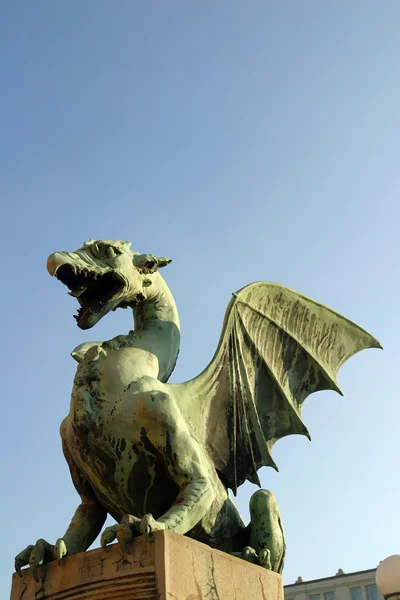 Drakenbrug in Ljubljana — Stockfoto