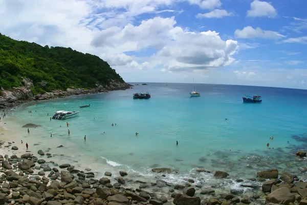 完美的海滩，苏梅岛上 — 图库照片