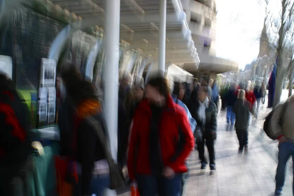 People gathering in market — Stock Photo, Image