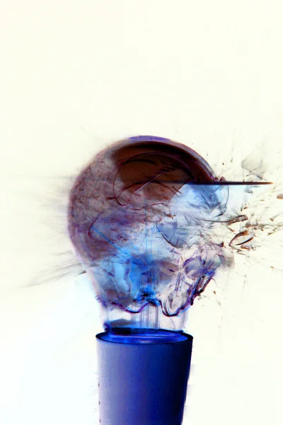 A light globe exploding — Stock Photo, Image