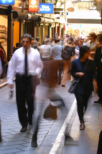 Crowd in a city — Stock Photo, Image