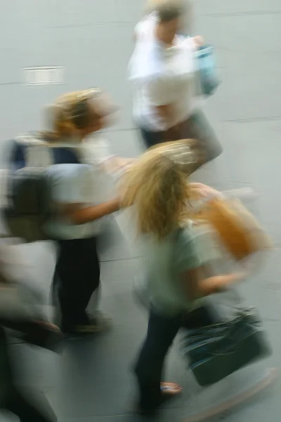 Crowd in a city — Stock Photo, Image