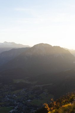 Sunset from the Austria Salzkammergut Loser- Panoramastrasse