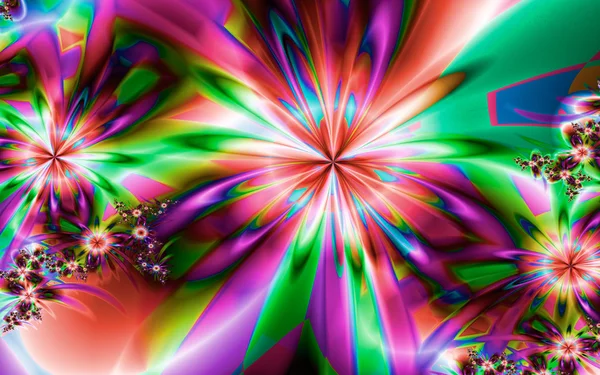 Flor fractal, obra gráfica digital Fotos de stock