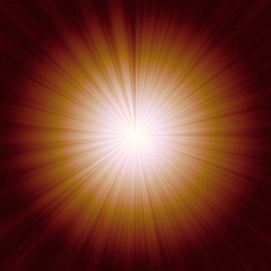 Sunburst turuncu zemin üzerine