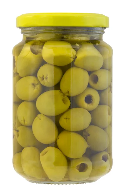 Tartósított olajbogyó jar — Stock Fotó