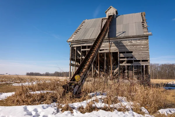 Antiguo Granero Transportador Abandonado Condado Lasalle Illinois —  Fotos de Stock