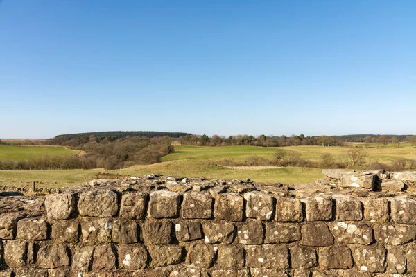 Hadrian Wall Also Known Roman Wall Former Defensive Fortification Roman — Stock Photo, Image