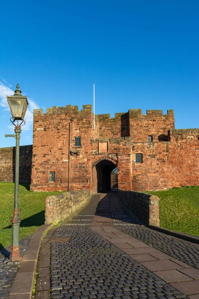 Carlisle Casttle, 900 yıldan fazla bir süredir hem İngiliz hem de İskoç için birçok tarihi olaya ev sahipliği yapmaktadır. Carlisle, Cumbria, İngiltere.