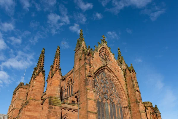 Carlisle Cathedral Spring Sunshine Second Smallest England Ancient Cathedrals Founded — Stock Photo, Image