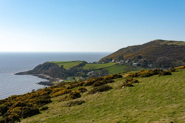 View Coastal Path Solway Coas Beautiful Sunny Spring Dayt Sandyhills —  Fotos de Stock