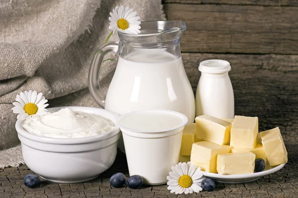 Rural dairy products — Stock Photo, Image