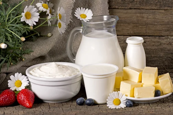 Rural dairy products — Stock Photo, Image