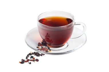 şeffaf Kupası meyveli çay