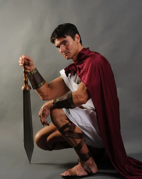 Gladiator handsome man — Stock Photo, Image