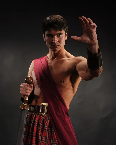 Scottish warrior — Stock Photo, Image