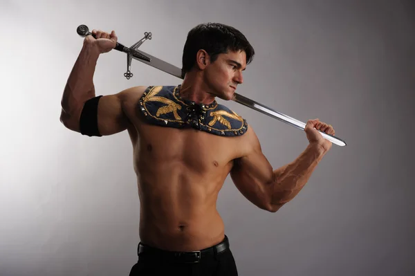 Man with sword — Stock Photo, Image