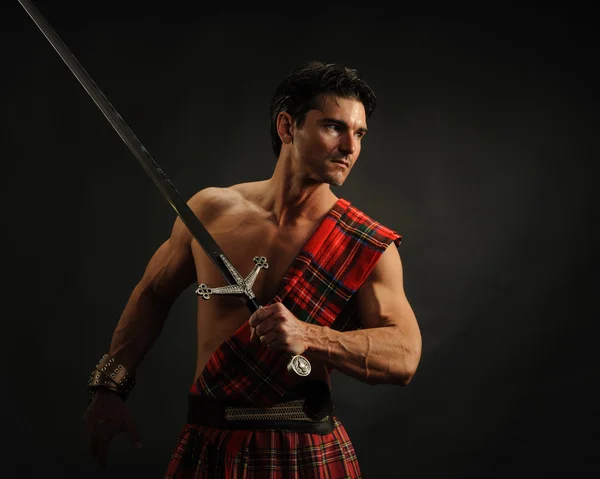 Handsome highlander — Stock Photo, Image