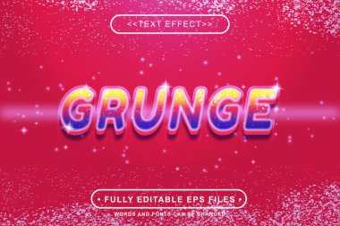 Spektrum renkleriyle 3d grunge tarzı metin efekti. Promosyon araçları için mükemmel
