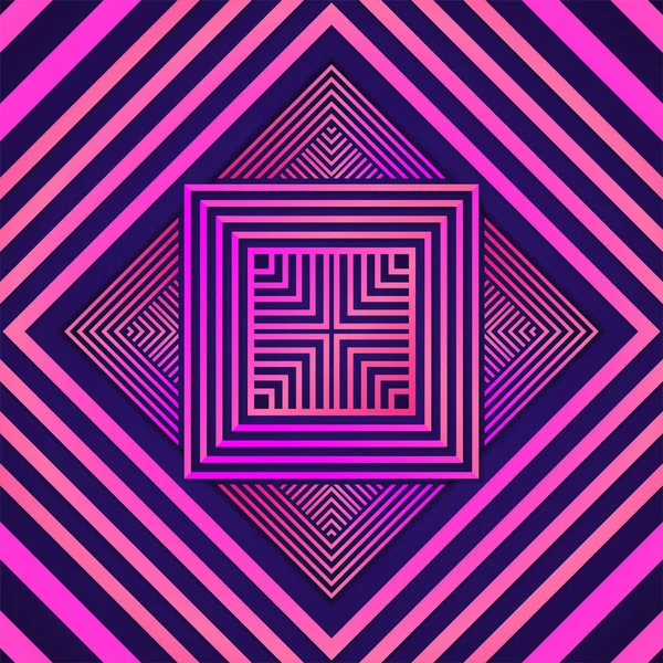 Pink Gradient Line Style Background Design — Stockový vektor