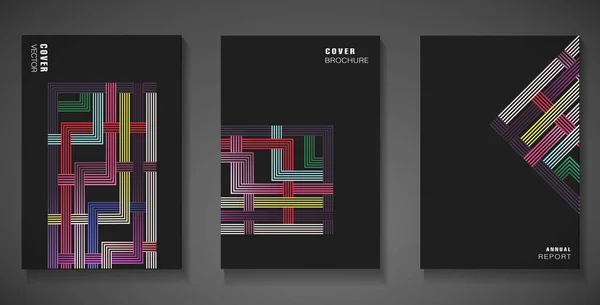 Elegant Abstract Cover Design Perfect Company Brochure Tempaltes — Archivo Imágenes Vectoriales