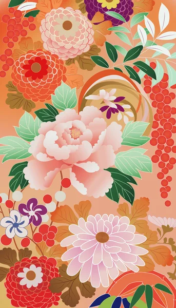 Septembre kimono — Image vectorielle