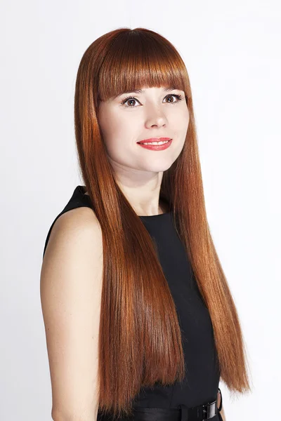 Kızıl saçlı bir kadın portresi