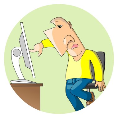 adam dokunmatik ekran kullanır