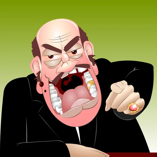 Angry chief — Stock Photo, Image
