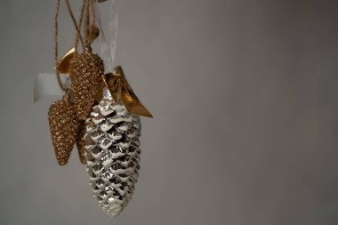 Christmas tree toy bump backgroung with free space.