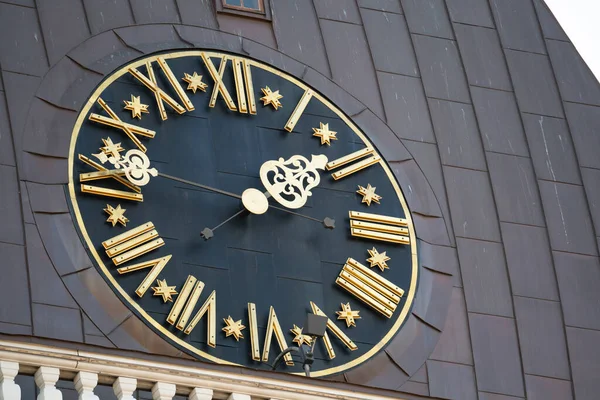 Équipement Machine Horloge Horloge Sur Tour Horloge Riga Latvia — Photo