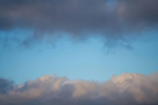 Puffy White Cloud Clear Blue Sky — Foto Stock