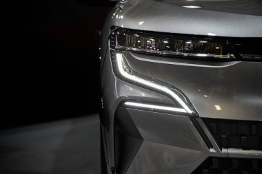 Far bir lüks araba, auto ayrıntı, araba bakım kavramı